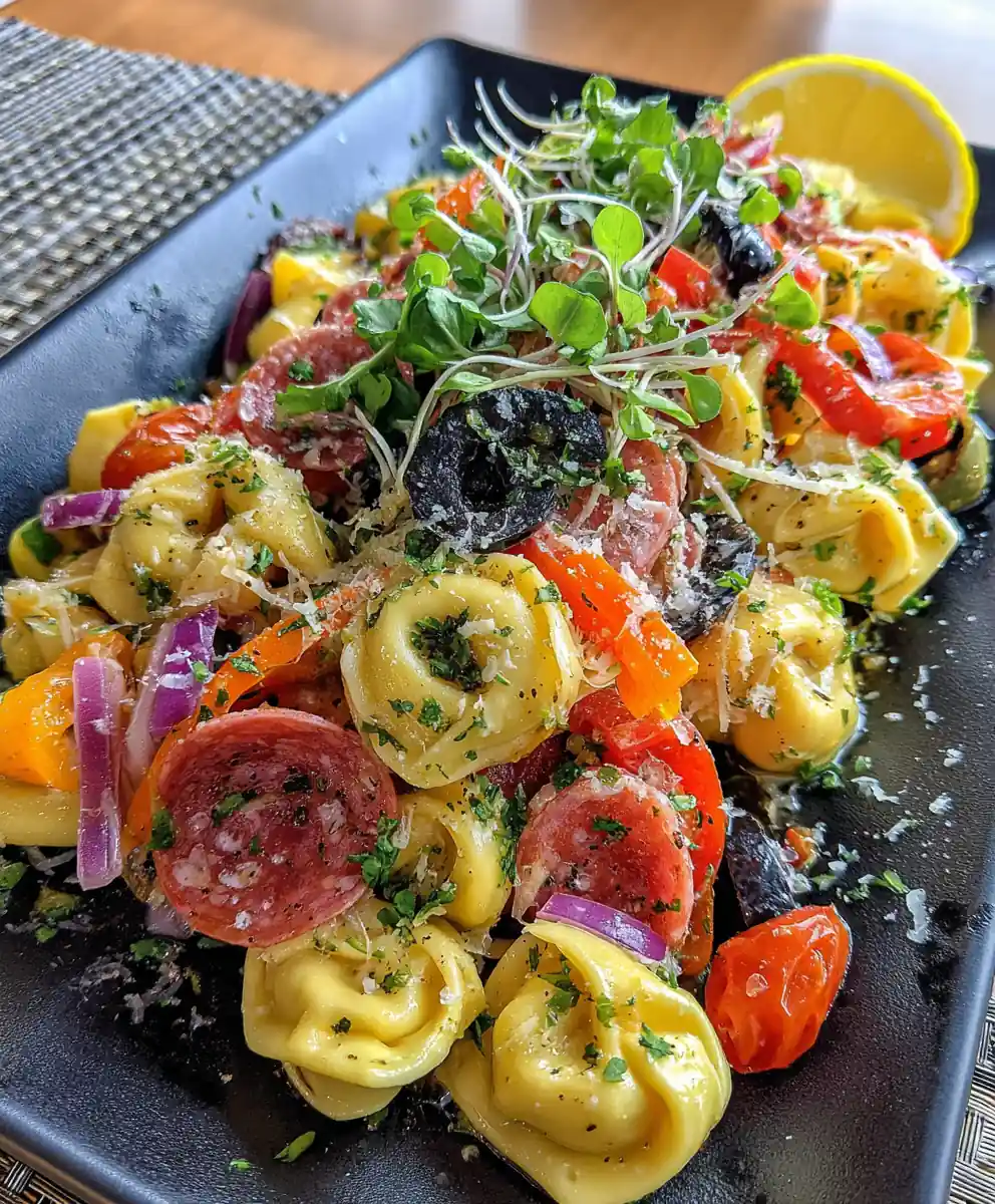 Italian Grinder Tortellini Pasta Salad
