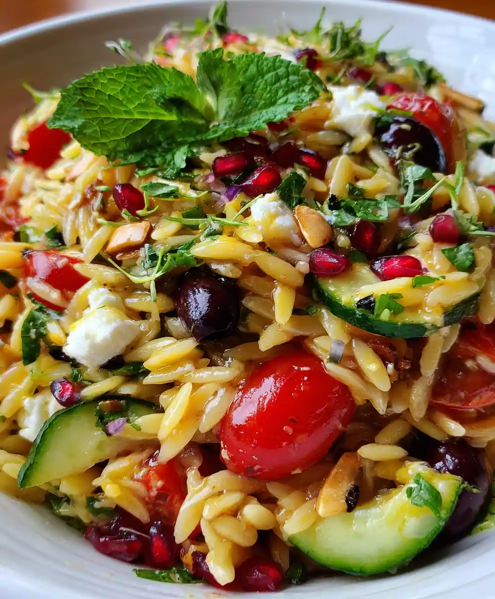 Juicy Mediterranean Orzo Pasta Salad