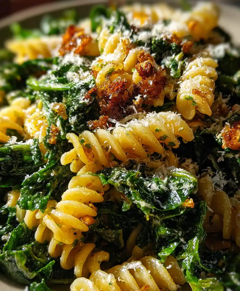 Kale Caesar Pasta Salad
