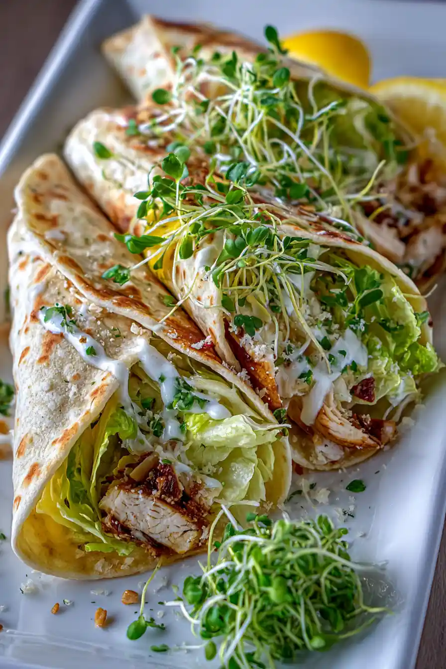 Quick Chicken Caesar Wraps – Ready In 10 Minutes