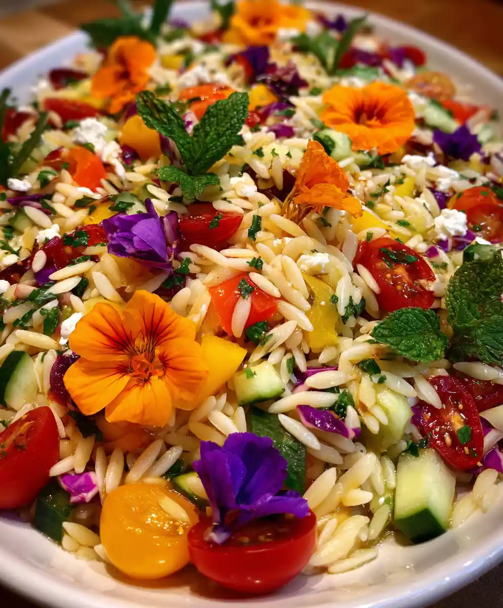 Rainbow Orzo Salad – Eat Yourself Skinny