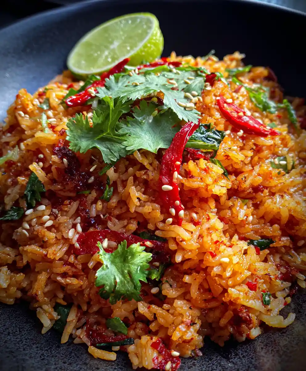 Spicy Garlic Chili Fried Rice