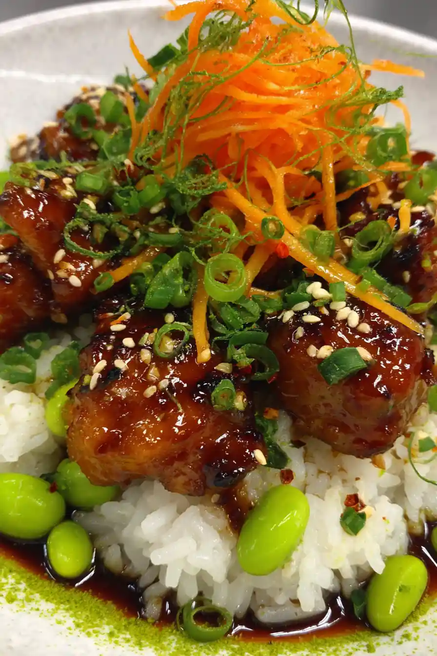 Sticky Chicken Rice Bowls
