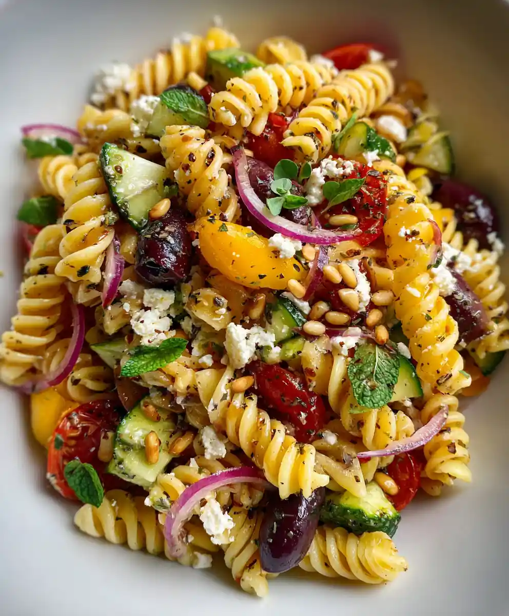 Summer Greek Pasta Salad