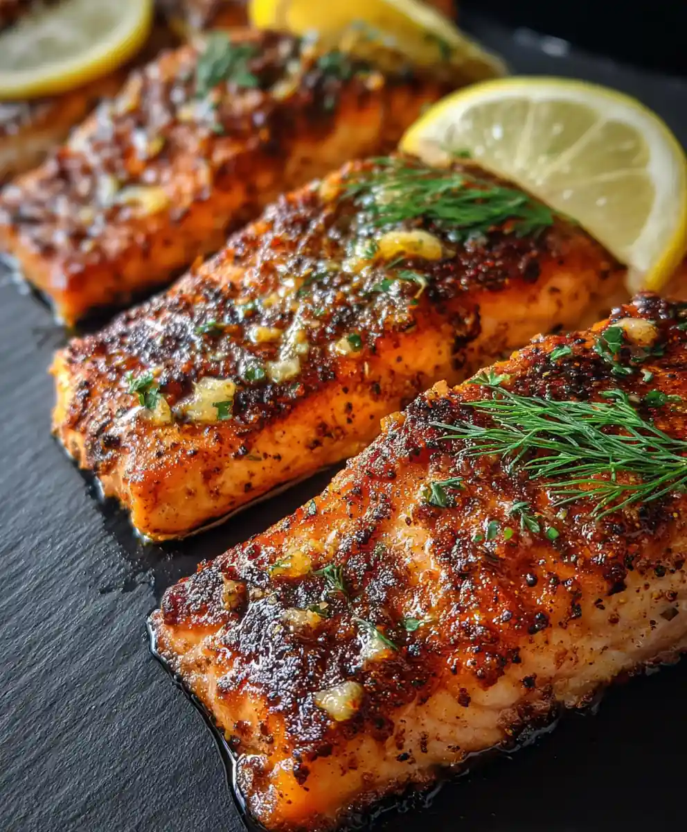 Texas Roadhouse Style Baked Salmon