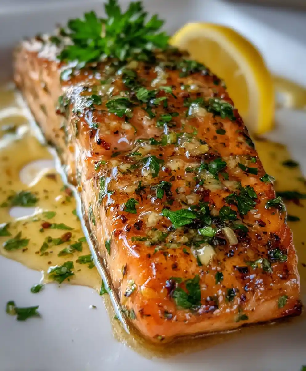Texas Roadhouse Style Garlic Butter Salmon