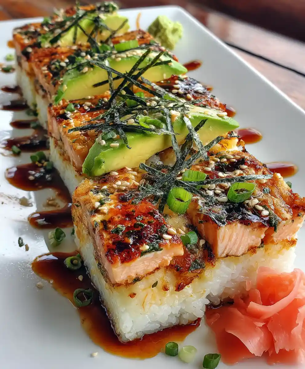 The Best Easy Salmon Sushi Bake