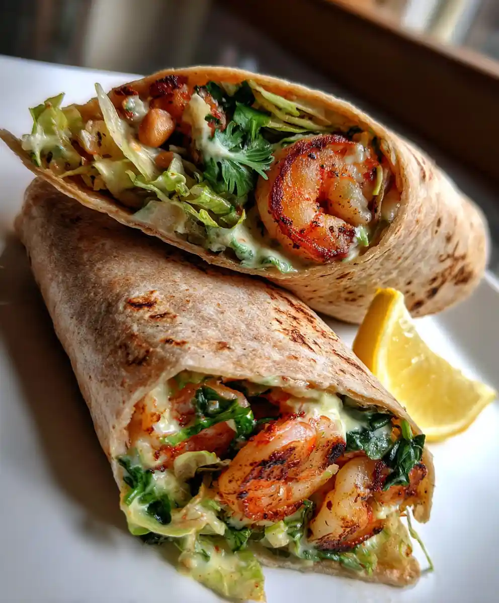 Zesty Grilled Shrimp Caesar Wraps – Easy & Flavor Packed Lunch Idea