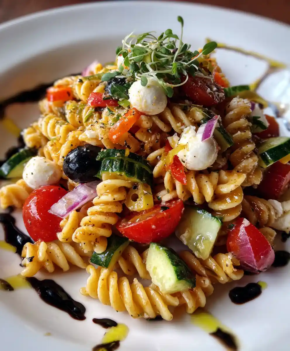 Zesty Italian Pasta Salad Inspired By Olive Garden